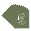 CountryArtHouse Dill Green Acid Free 12x16 Oval Picture Frame Mat with White Core Bevel Cut for 8x10 Pictures - Fits 12x16 Frame - Pack of 10 Matboards view 3