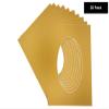 CountryArtHouse Metallic Gold Acid Free 8x10 Oval Picture Frame Mat with White Core Bevel Cut for 5x6 Pictures - Fits 8x10 Frame - Pack of 25 Matboard Show Kits with Acid Free Backings & Clear Bags view 2