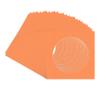 Orange Acid Free 14x14 Circle Picture Frame Mat with White Core Bevel Cut for 10x10 Pictures - Fits 14x14 Frame - Pack of 25 Matboard Show Kits with Acid Free Backings & Clear Bags view 3