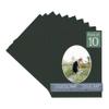 CountryArtHouse Textured Black Acid Free 6x8 Oval Picture Frame Mat with White Core Bevel Cut for 4x5 Pictures - Fits 6x8 Frame - Pack of 10 Matboards view 1