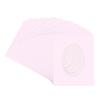 Soft Pink Acid Free 8.5x11 Oval Picture Frame Mat with White Core Bevel Cut for 7x9 Pictures - Fits 8.5x11 Frame - Pack of 25 Matboards view 3
