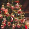 BBTO 15 Pcs Christmas Diamond Painting Keychains 5d DIY Hot Cocoa Diamond Art Ornaments Hot Cocoa Buffalo Plaid DIY Crafts for Adult Xmas Hanging Tree Decoration Party Decor Home view 2