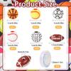 CCOZN 300 Pcs Sports Ball Beads for Jewelry Making, Sports Acrylic Beads Bulk with Box, 10mm Baseball Volleyball Basketball Soccer Football Beads Charms for DIY Crafts Bracelet view 2