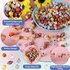 CCOZN 300 Pcs Sports Ball Beads for Jewelry Making, Sports Acrylic Beads Bulk with Box, 10mm Baseball Volleyball Basketball Soccer Football Beads Charms for DIY Crafts Bracelet view 3