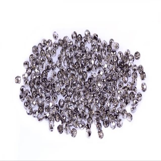 120pcs Fire Polished Faceted Beads Round 2 mm, Crystal 27201 (30-27201), Bohemia Crystal Glass, Czechia 15119001