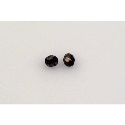 600pcs Fire Polished Faceted Beads Round 3 mm, Black 10516 (23980-10516), Bohemia Crystal Glass, Czechia 15119001