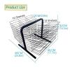 THEGA Mobile Metal Art Storage Rack - Sided Wire Drying Shelf, Steel Artwork Display Racks with 20 Wire Shelves, Classrooms Foldable Oil Painting Air Drying Rack, Sturdy Metal Art Rack view 2