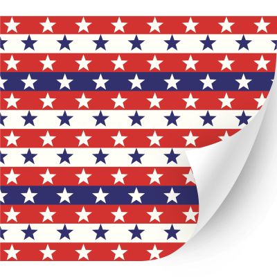 HTV4U Puff American Themed Patterned Heat Transfer Vinyl (American Stars, 12" x 1 Yard) - 3D Printed, Iron on Vinyl, Heat Press Transfer Paper, Graphic Design Printed Patterns