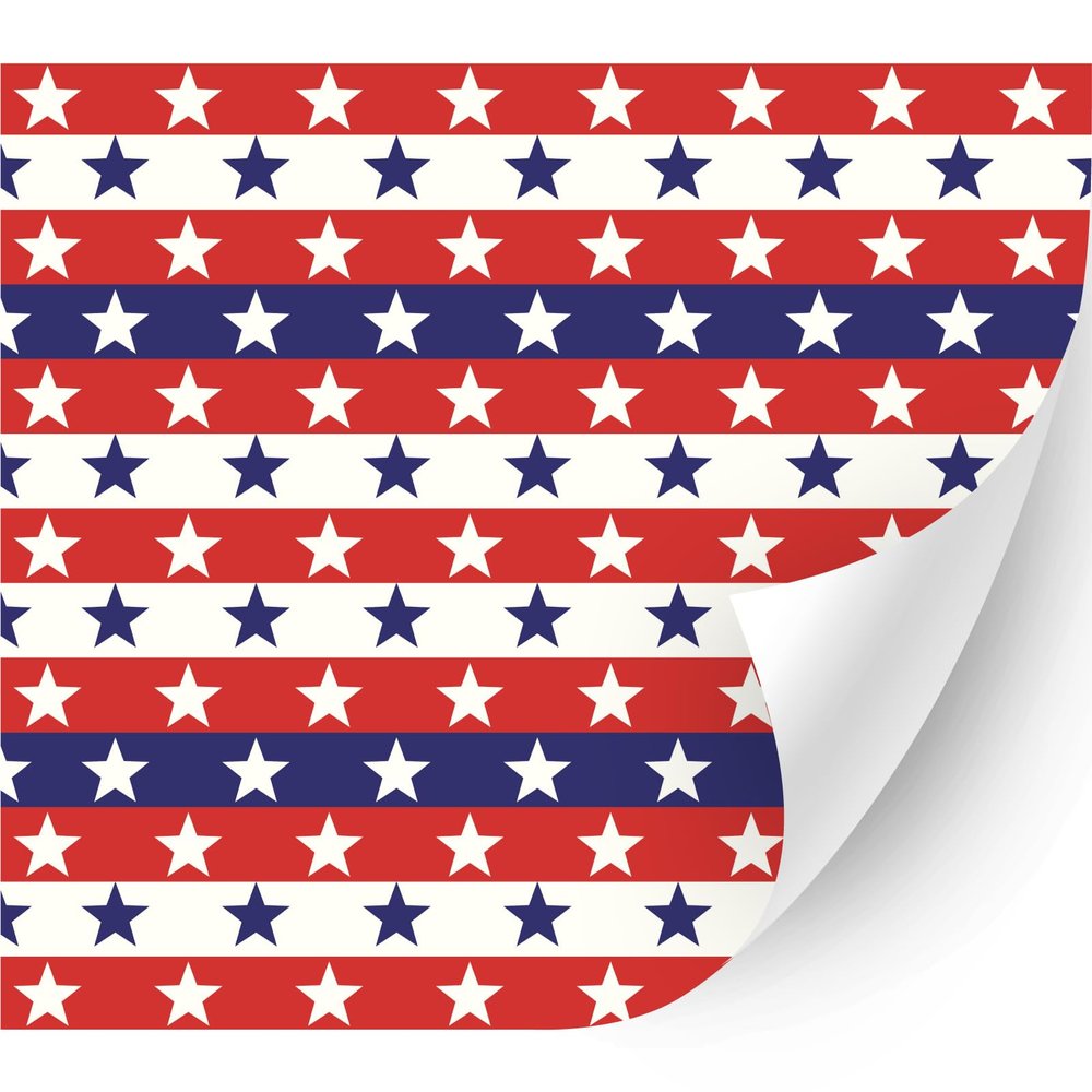 HTV4U Puff American Themed Patterned Heat Transfer Vinyl (American Stars, 12" x 12") - 3D Printed, Iron on Vinyl, Heat Press Transfer Paper, Graphic Design Printed Patterns