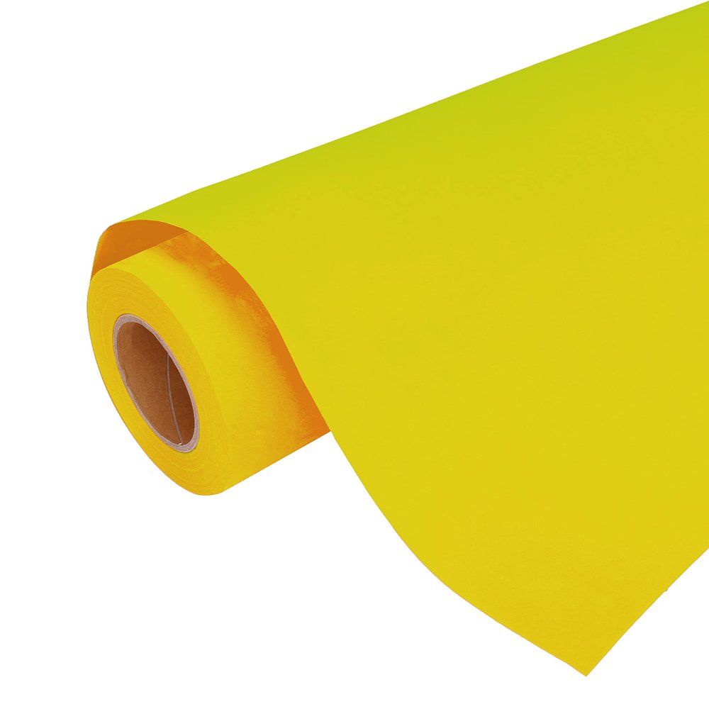 3 Yard x 20" Wide Roll Threadart Velvet Yellow Heat Transfer Vinyl Film HTV | Known as Flock | Compatible w/Venture Explore Maker Silhouette Cameo, & Large Format Cutters