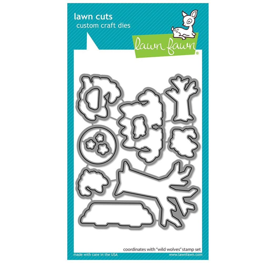Lawn Fawn LF3220 Wild Wolves Lawn Cuts Dies