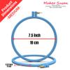 Maker Susan Plastic Embroidery Hoop, Hello Series Cross Stitch Hoops for Beginners, Punch Needle Hoop, Embroidery Frames for Sewing, Needlework, Embroidery Projects (Blue, 2 Pcs Set) view 2