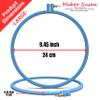 Maker Susan Plastic Embroidery Hoop, Hello Series Cross Stitch Hoops for Beginners, Punch Needle Hoop, Embroidery Frames for Sewing, Needlework, Embroidery Projects (Blue, 2 Pcs Set) view 3