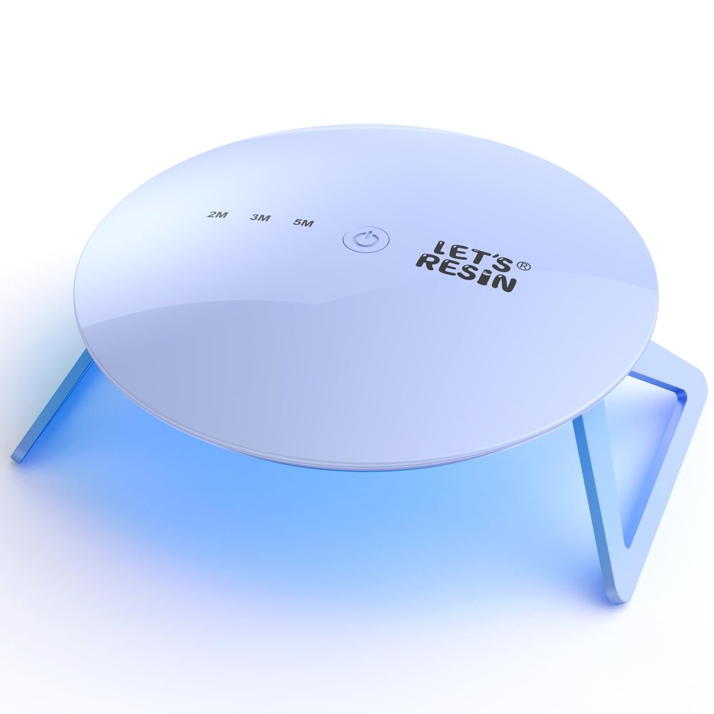 LET'S RESIN UV Light Pro,Longer 2,3,5M Time Setting UV Lamp with Larger Coverage Area and More Concentrated Lights,Portable & Foldable Resin Light for Resin Molds, Jewelry Making