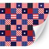 HTV4U Puff American Themed Patterned Heat Transfer Vinyl (American Flag Quilt, 20" x 5 Yards) - 3D Printed Heat Press Paper, Iron on Vinyl, Graphic Design for T-Shirt, Fabric, DIY view 1