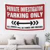 Bar Accessories for Man Cave Private Investigator Parking Only Tapestry Tapestry Aesthetic Man Cave Rules (Size : 75X100CM) view 1