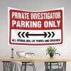 Bar Accessories for Man Cave Private Investigator Parking Only Tapestry Tapestry Aesthetic Man Cave Rules (Size : 75X100CM) view 3