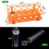 8Pcs 60ml Large Floral Tubes with Rack Holder, Detachable Floral Tubes Holder for Milkweed Leaf, Stem and Flower Cutting, More Stable Flower Holder view 3