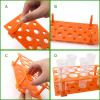 8Pcs 60ml Large Floral Tubes with Rack Holder, Detachable Floral Tubes Holder for Milkweed Leaf, Stem and Flower Cutting, More Stable Flower Holder view 4