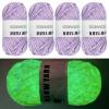 4PCS Glow in The Dark Yarn,4mm Crochet Yarn,Yellow Yarn,for All Kinds of Clothes, Socks, Sweaters, Gloves, Shawls, Scarves, Etc. view 1