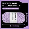 4PCS Glow in The Dark Yarn,4mm Crochet Yarn,Yellow Yarn,for All Kinds of Clothes, Socks, Sweaters, Gloves, Shawls, Scarves, Etc. view 3