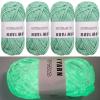 4PCS Glow in The Dark Yarn,4mm Crochet Yarn,Yellow Yarn,for All Kinds of Clothes, Socks, Sweaters, Gloves, Shawls, Scarves, Etc. view 1