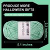 4PCS Glow in The Dark Yarn,4mm Crochet Yarn,Yellow Yarn,for All Kinds of Clothes, Socks, Sweaters, Gloves, Shawls, Scarves, Etc. view 2