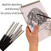 Ibluelover 10 Pcs Artist Charcoal Sticks in Tin Box Set Willow Vine Sketch Charcoal Pencil Sticks Soft 4 Sizes Charcoals Drawing Chalks Compressed Assorted Sketch Pencils for Blending Shading view 4