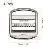 uxcell Metal Ladder Buckle Slider Tri-Glider Metal Adjustable Buckles, 4pcs 19mm(3/4") Inner Width for Webbing Backpack Strap, Silver Gray view 2