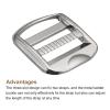 uxcell Metal Ladder Buckle Slider Tri-Glider Metal Adjustable Buckles, 4pcs 19mm(3/4") Inner Width for Webbing Backpack Strap, Silver Gray view 3