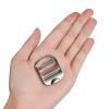 uxcell Metal Ladder Buckle Slider Tri-Glider Metal Adjustable Buckles, 4pcs 19mm(3/4") Inner Width for Webbing Backpack Strap, Silver Gray view 4
