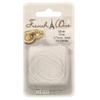 The Beadsmith French Wire Silver Color Size Fine (.7mm Diameter) 14 Inches, Bullion, Gimp Use to Conceal Beading Wire Next to Crimps and Clasps view 1