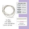 The Beadsmith French Wire Silver Color Size Fine (.7mm Diameter) 14 Inches, Bullion, Gimp Use to Conceal Beading Wire Next to Crimps and Clasps view 3