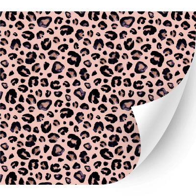 HTV4U Puff Animal Patterned Heat Transfer Vinyl (Rose Leopard, 12" x 5 Yards) - 3D Iron on Vinyl, Heat Press Printed Patterns for T-Shirt, Hat, DIY Craft Projects