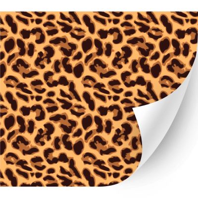 HTV4U Puff Animal Patterned Heat Transfer Vinyl (Leopard, 12" x 3 Yards) - 3D Printed, Iron on Vinyl, Printed Patterns for Shirt, Heat Press