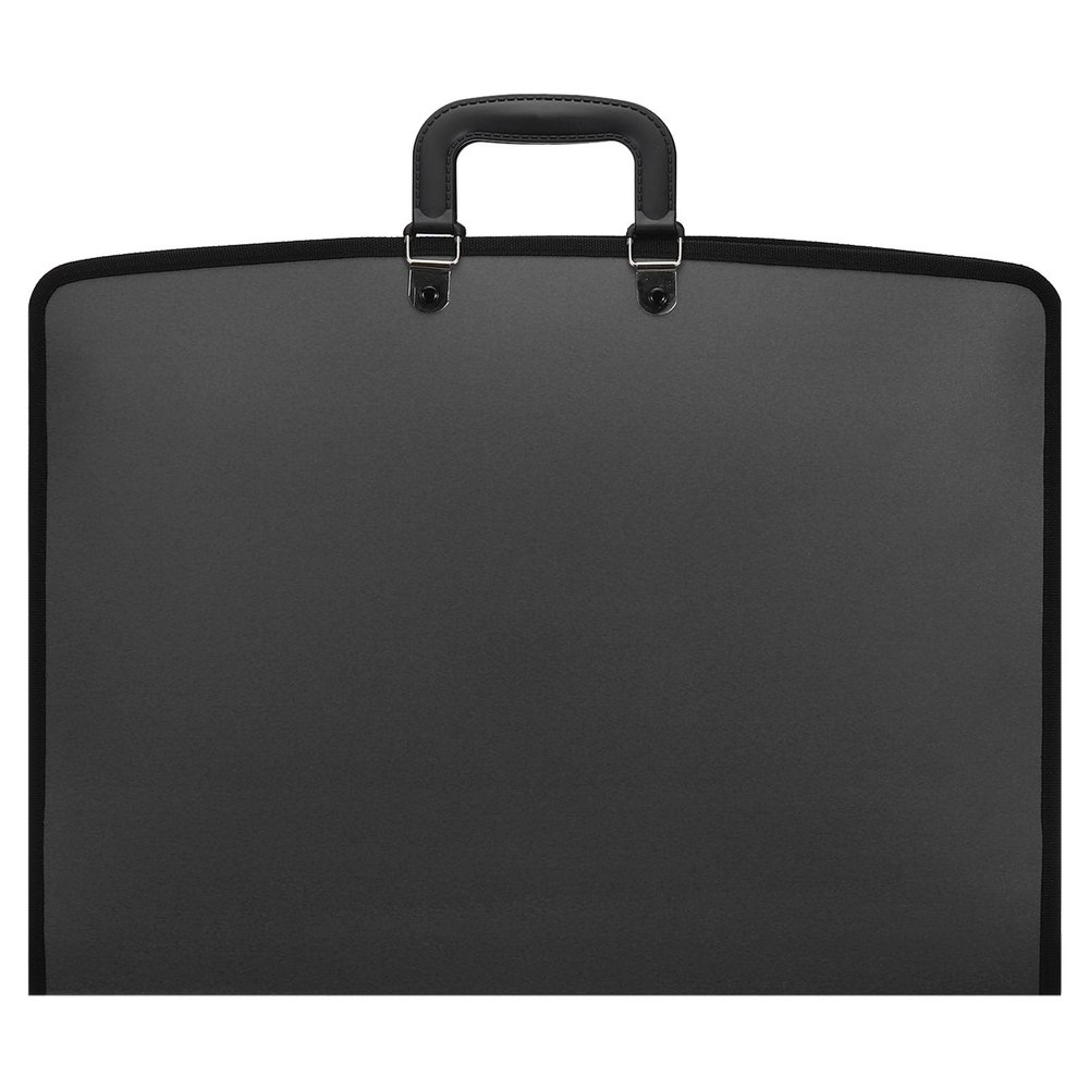 PATIKIL 11" x 17" Art Portfolio Case with Zipper, Portfolio Storage Bag Folder, Artist Carrying Case PP Material for Artist Storage Artwork Poster Painting Board, Black