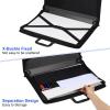 PATIKIL 11" x 17" Art Portfolio Case with Zipper, Portfolio Storage Bag Folder, Artist Carrying Case PP Material for Artist Storage Artwork Poster Painting Board, Black view 3