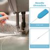 EXCEART 1set Multi-Functional Needle Threader Tool for Home Sewing Drawstring Threading and Crafts Smooth Edges Easy to Use for All Sewing Projects view 4