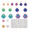 Magibeads 5Pcs Paw Print Silicone Molds Cute Cat Head Dog Resin Mold Pet Paw Footprint Resin Casting Molds for Crafts DIY Dog Collar Earring Keychain UV Epoxy Resin Jewelry Making Supplies view 1