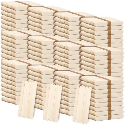 Sintuff 5000 Pcs Jumbo Craft Sticks Bulk 6 Inch Wooden Wax Sticks Multi-Purpose for Face Waxing Body Hair Removal Tongue Depressors and DIY Craft Projects, Plant Labels, Stirring Supplies