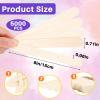 Sintuff 5000 Pcs Jumbo Craft Sticks Bulk 6 Inch Wooden Wax Sticks Multi-Purpose for Face Waxing Body Hair Removal Tongue Depressors and DIY Craft Projects, Plant Labels, Stirring Supplies view 2