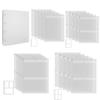 20 Pages A4 4-Rings Clear Stamps Storage Embossing Folder Storage Photo Storage Album Seal Bags Storage Keeper Cards Folder Storage Bag for DIY Scrapbooking Arts Crafts Collecting Bags view 1