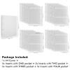 20 Pages A4 4-Rings Clear Stamps Storage Embossing Folder Storage Photo Storage Album Seal Bags Storage Keeper Cards Folder Storage Bag for DIY Scrapbooking Arts Crafts Collecting Bags view 2
