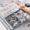 20 Pages A4 4-Rings Clear Stamps Storage Embossing Folder Storage Photo Storage Album Seal Bags Storage Keeper Cards Folder Storage Bag for DIY Scrapbooking Arts Crafts Collecting Bags view 3