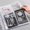 20 Pages A4 4-Rings Clear Stamps Storage Embossing Folder Storage Photo Storage Album Seal Bags Storage Keeper Cards Folder Storage Bag for DIY Scrapbooking Arts Crafts Collecting Bags view 4