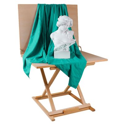 SHYP Art Sketching Still Life Table, Artists Painting Table, Portable Sturdy Foldable Beechwood Desktop Drawing Easel Plaster Statue Placement Table for School Art Studio (Size : 60x80cm)