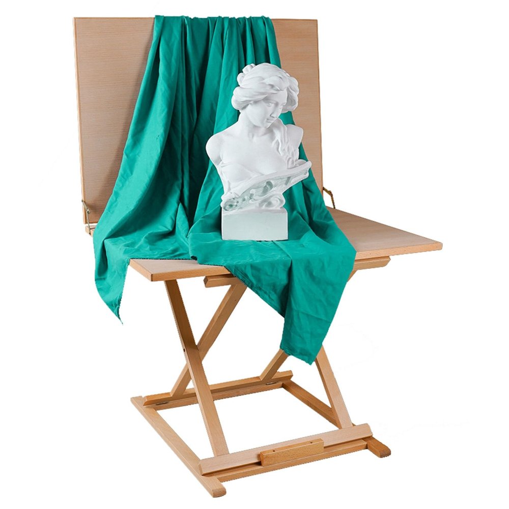 SHYP Art Sketching Still Life Table, Artists Painting Table, Portable Sturdy Foldable Beechwood Desktop Drawing Easel Plaster Statue Placement Table for School Art Studio (Size : 60x80cm)