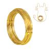 18 Gauge Aluminum Craft Wire, 165 Feet 1mm Bendable Metal Wire for Jewelry Making, Sculpting, Modelling, Wreath Making, Floral Making, Beading, Wire Wrapping (Gold) view 1
