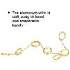 18 Gauge Aluminum Craft Wire, 165 Feet 1mm Bendable Metal Wire for Jewelry Making, Sculpting, Modelling, Wreath Making, Floral Making, Beading, Wire Wrapping (Gold) view 3