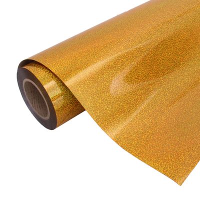 3 Yard x 20" Wide Roll Threadart Holographic Gold 20" Heat Transfer Vinyl Film HTV | Sold by The Roll | Compatible with Venture and Maker, Silhouette Cameo, & Large Format Cutters